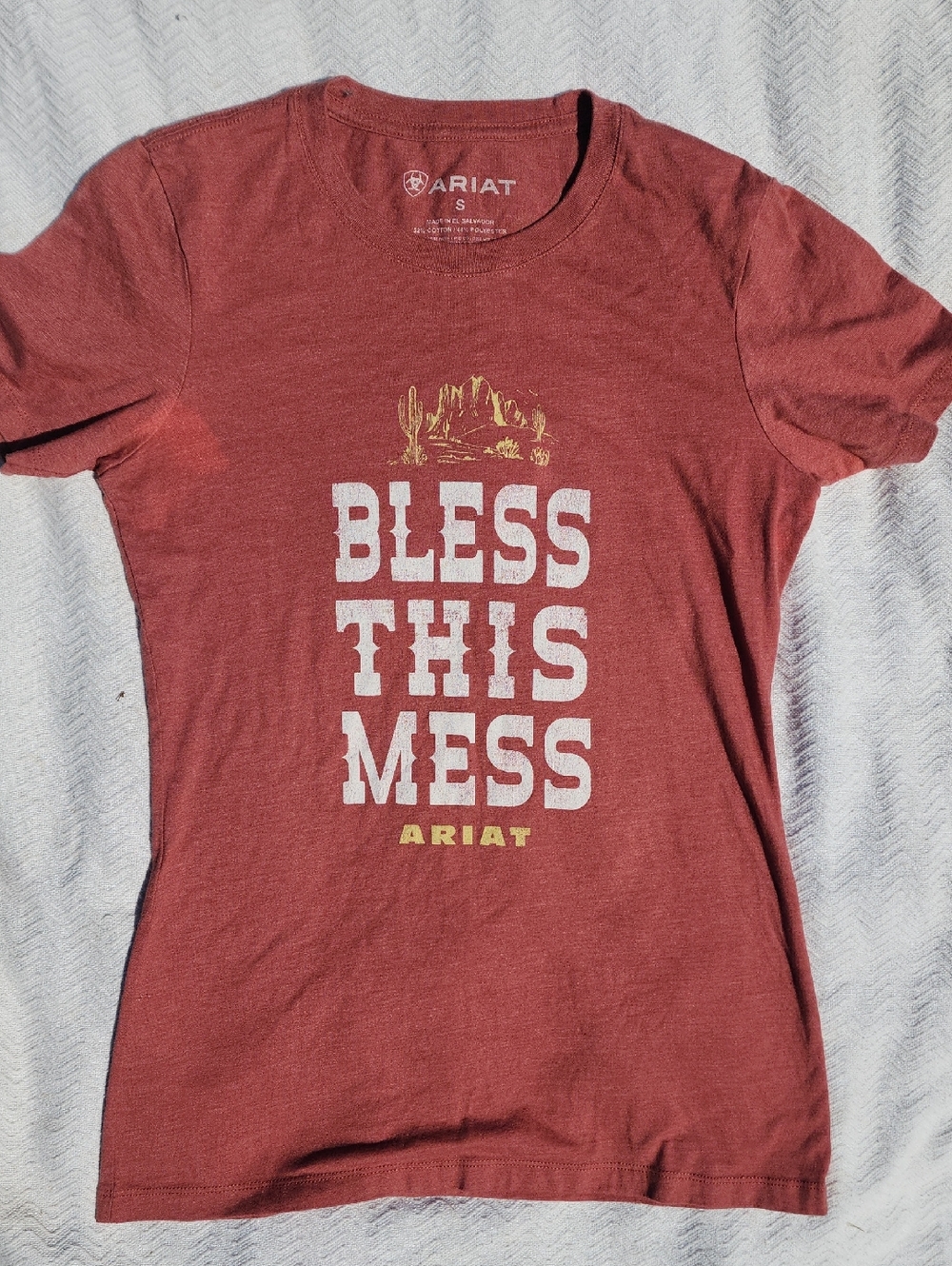 Ariat 'Bless This Mess' Rust Graphic Tee